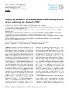 Chemistry / Statistics / Nucleation / Aerosol / Black carbon / Particle / Cluster analysis / Cluster chemistry / 100 nanometres / Pollution / Aerosol science / Particulates