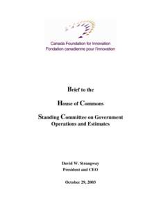 Corporations law / Management / AccountAbility / Industry Canada / Canada Foundation for Innovation / Ethics / Social philosophy / Corporate governance