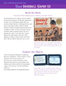 Life in a WWII Japanese Internment Camp :  Read BASEBALL SAVED US Read the Book Find Out What Happened to Shorty and His Team In Baseball Saved Us, Shorty and his family,