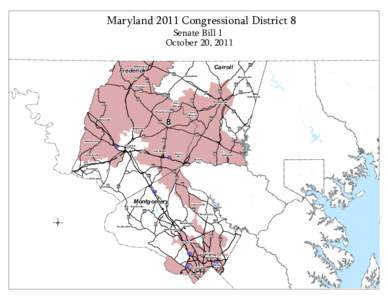 Maryland 2011 Congressional District 8 Senate Bill 1 October 20, 2011 Carroll  Emmitsburg