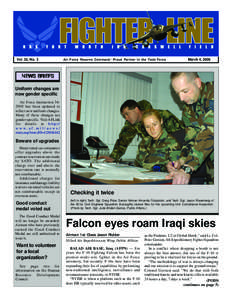 Vol. 32, No. 3  Air Force Reserve Command: Proud Partner in the Total Force March 4, 2006