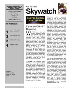 Amateur Astronomy to the max from Chaos Manor South! January – February 2002 Volume 11, Issue 1