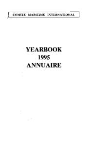 COMITE MARITIME INTERNATIONAL  YEARBOOKANNUAIRE