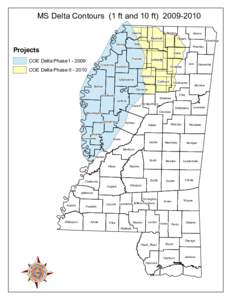 MS Delta Contours (1 ft and 10 ft[removed]Desoto Tunica Projects