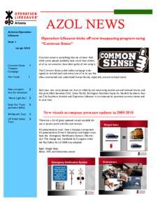 Arizona Operation Lifesaver Issue 1 AZOL NEWS Operation Lifesaver kicks off new trespassing program using