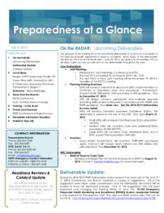 Microsoft Word - Preparedness at a Glance July 2014 final