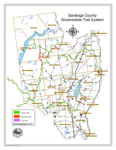 Saratoga County Snowmobile Trail System MIDDLE FLOW BULLHEAD POND LIVINGSTON LAKE