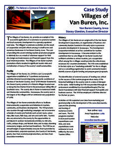 The National e-Commerce Extension Initiative  Case Study Villages of Van Buren, Inc.