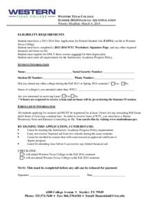 United States Department of Education / Grants / University and college admissions / Pell Grant / Student financial aid in the United States / FAFSA / Office of Federal Student Aid / Western Texas College / HOPE Scholarship / Student financial aid / Education / Federal assistance in the United States