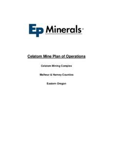 Microsoft Word - Celatom Mine Plan of Operations[removed]doc