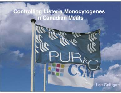 Microsoft PowerPoint - PURAC Controlling Listeria Monocytogenes in Canadian Meats