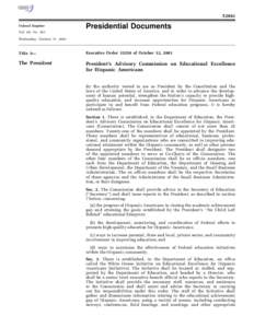 [removed]Presidential Documents Federal Register Vol. 66, No. 201