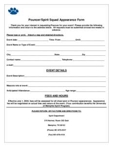 Microsoft Word - Pouncer Spirit Squad Appearance Request Form.docx