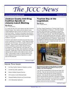 The JCCC News www.jacksonchamberwv.com February[removed]Jackson County Anti-Drug