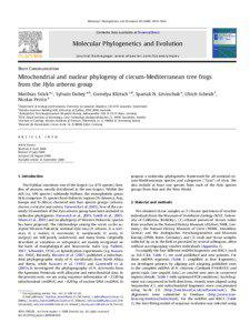 Molecular Phylogenetics and Evolution[removed]–1024  Contents lists available at ScienceDirect