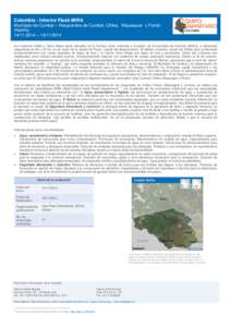 Colombia - Informe Flash MIRA Municipio de Cumbal – Resguardos de Cumbal, Chiles, Mayasquer y Panán (Nariño[removed] – [removed]Los volcanes Chiles y Cerro Negro están ubicados en la frontera entre Colombia y