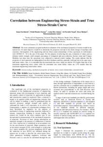 American Journal of Civil Engineering and Architecture, 2014, Vol. 2, No. 1, 53-59 Available online at http://pubs.sciepub.com/ajcea/2/1/6 © Science and Education Publishing DOI:[removed]ajcea[removed]Correlation between