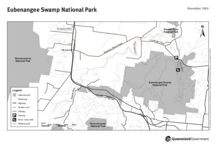 Eubenangee Swamp National Park map