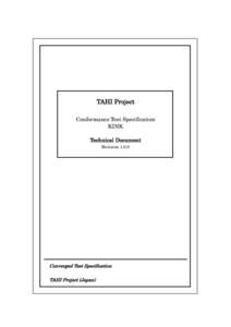 TAHI Project Conformance Test Specification KINK Technical Document Revision 1.0.0