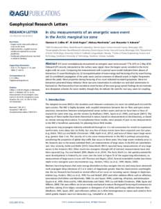 Wave mechanics / Physical geography / Oceanography / Glaciology / Sea ice / Surface wave / Wind wave / Polar ice packs / Wavelength / Water waves / Physical oceanography / Physics