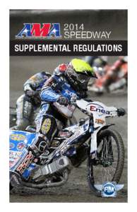 2014 SPEEDWAY SUPPLEMENTAL REGULATIONS