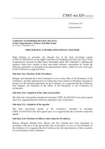 CTBT-Art.XIV/2013/INF[removed]September 2013 ENGLISH ONLY  Conference on Facilitating the Entry into Force