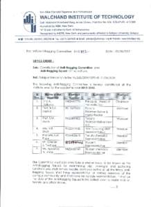 THE RULES OF PROHIBITING RAGGING HIGHER AND TECHNICAL EDUCATION DEPARTMENT Mantralaya Annex, Mumbai[removed], dated the 19th May 1999 NOTIFICATION MAHARASHTRA PROHIBITION OF RAGGING ACT, 1999. section {2} of section 1 o