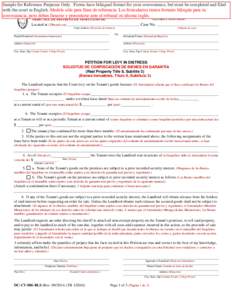 Sample for Reference Purposes Only. Forms have bilingual format for your convenience, but must be completed and filed with the court in English. Modelo sólo para fines de referencia. Los formularios tienen formato bilin