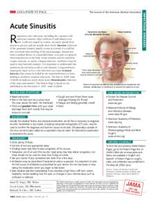 The Journal of the American Medical Association  Acute Sinusitis R