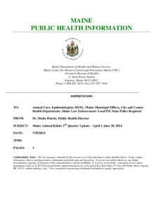 MAINE PUBLIC HEALTH ALERT NETWORK SYSTEM