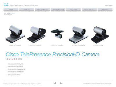 Cisco TelePresence PrecisionHD Camera Contents