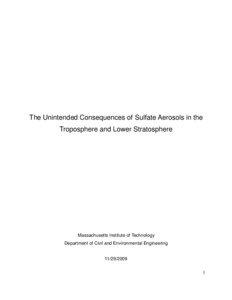 Sulfate aerosols in the troposphere and lower stratosphere