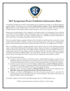 Microsoft Word[removed]SEC Symposium Poster Exhibition Information Sheet.docx