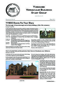 YORKSHIRE VERNACULAR BUILDINGS STUDY GROUP www.yvbsg.org.uk  Newsheet No 64