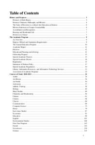 Table of Contents History and Purposes . . . . . . . . . . . . . . . . . . . . . . . . . . . . . . . . . . . . . . . . . . . . . . . . . . . . . . . . . . . . . . . . . . . . . . . . . . . . . . . . . . . . . . . 3 Denis