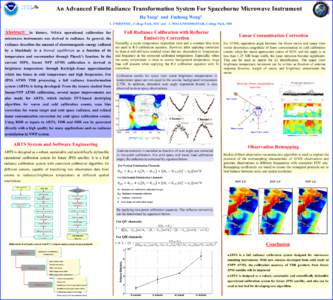 Radiance / Calibration / Engineering / Measurement / Radiometry / Heat transfer