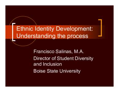 Ethnic Identity Development