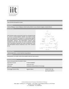 TITLE Heat-Sensitive Nanoparticle System INVENTORS Andreas Riedinger, Teresa Pellegrino, Pablo Guardia, Alberto Curcio, Roberto Cingolani, Liberato Manna