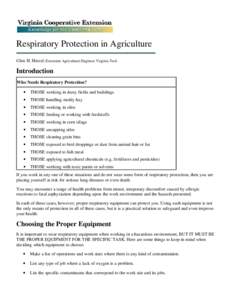 NASD: Respiratory Protection in Agriculture (Hetzel)