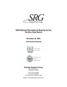 2002 National Recreational Boating Survey Territory Data Report November 30, 2003  Strategic Research Group