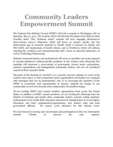 Microsoft Word - Community_Leaders_Empowerment_Summit_Overview.docx