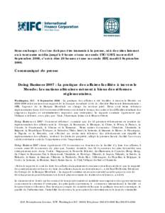Microsoft Word - DB_Global Press release FINAL_French.doc