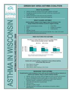 GREEN BAY AREA ASTHMA COALITION WHAT IS ASTHMA? • •  Asthma causes the airways of the lungs to tighten and swell