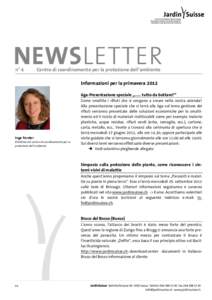 n° 4  Centro di coordinamento per la protezione dell‘ambiente Informazioni per la primavera 2012 öga-Presentazione speciale „…… tutto da buttare?“