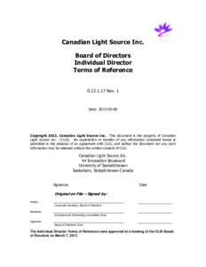 Corporate governance / English law / Board of directors / Management / Corporate law / Canadian Light Source / Duty of care / Fiduciary / Law / Equity / Corporations law