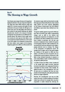 Box B: The Slowdown in Wages Growth