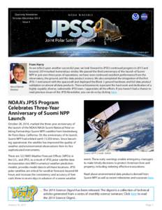 Quarterly Newsletter October-December 2014 Issue 4 N O A A