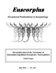 Val Rosandra / Geography of Italy / Italy / Scorpions / Euscorpius / Friuli-Venezia Giulia