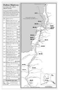 Dalton Highway / Economy of Alaska / Coldfoot /  Alaska / Prospect Creek /  Alaska / Gates of the Arctic National Park and Preserve / Trans-Alaska Pipeline System / Bureau of Land Management / Yukon River / Fairbanks /  Alaska / Alaska / Geography of the United States / Wild and Scenic Rivers of the United States