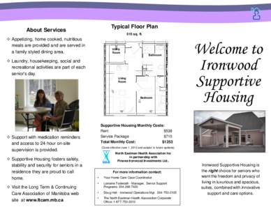 Typical Floor Plan  About Services 515 sq. ft.